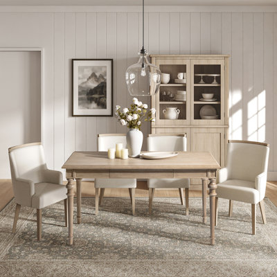 Sara 60'' Farmhouse Dining Table With Drawer