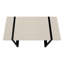 Bureau d'ordinateur, pour bureau à domicile, pour ordinateur portable, 122 cm (48 po), plateau en stratifié beige, structure en métal noir-330438300