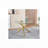 Round Dining Table with metal leg and tempered glass,Modern Space Saving Kitchen Table for Living Room-1343881367-1348651726