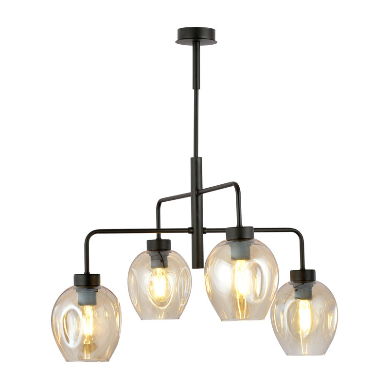 Damien 4 - Light Sputnik Chandelier, Amber