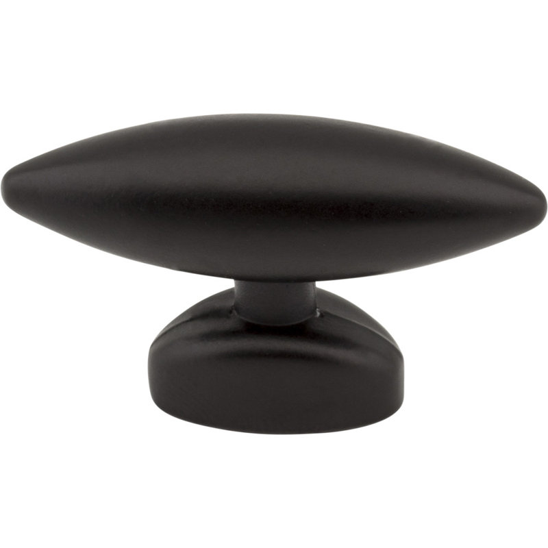 Verona Oval Knob Multipack, Matte Black