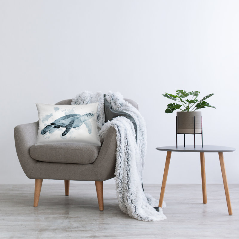 Coussin décoratif patiné par Marcus Prime, Oiseau 2