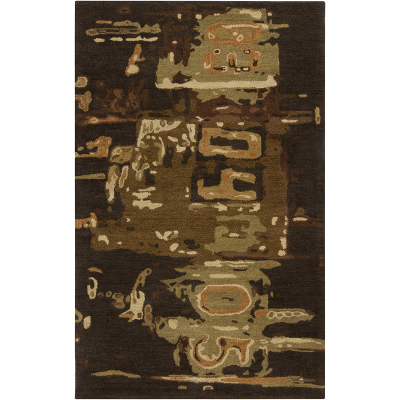 Lisa Wool Abstract Indoor Rug, Rectangle 9' x 13'