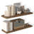  12 Inch Deep Floating Shelf, 40 x12 Inch Large Wall Mounted Shelf for Kitchen, Bathroom, Living Room, Black (2 Pack)-676599098-676326583