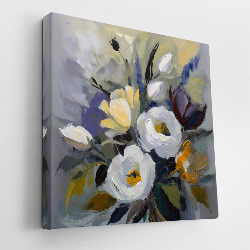 Bouquet de fleurs colorées, H 24 po x l 24 po