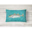 Coussin intérieur/extérieur à rayures basses