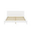Lit plateforme en bois avec tête de lit, structure de lit moderne et robuste avec support en lattes de bois-681176260-681176261