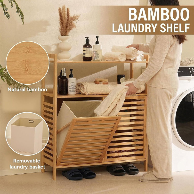 Solid Wood Laundry Hamper