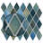 Hudson Kite 10-1/8 " x 11-3/4 " Porcelain Mosaic Floor and Wall Tile-59718700