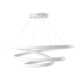 Yasmine Single Light Metal Dimmable LED Geometric Chandelier