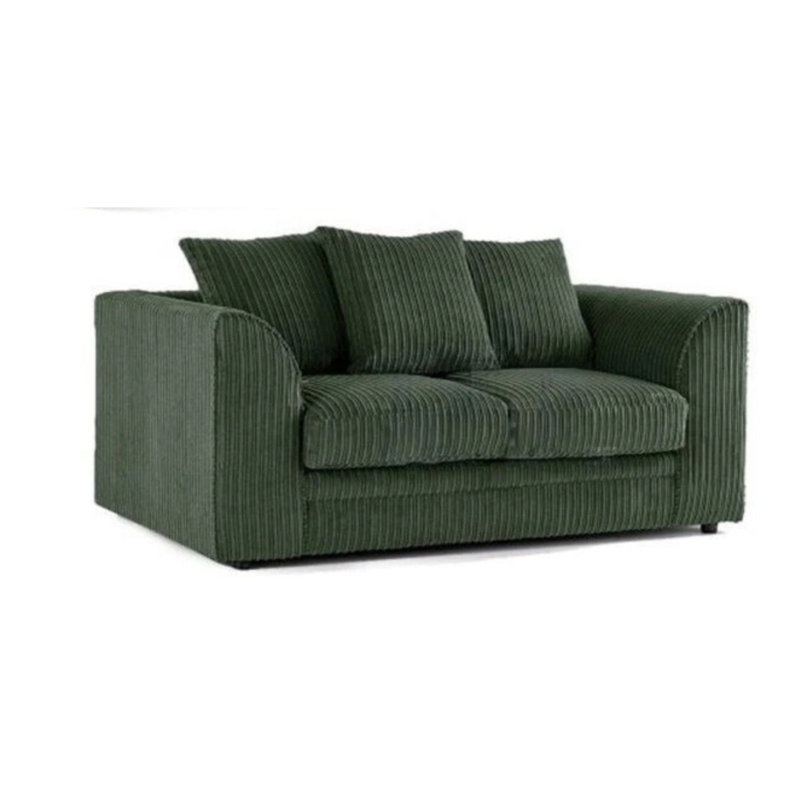 2 Seater Corduroy Sofa, Green