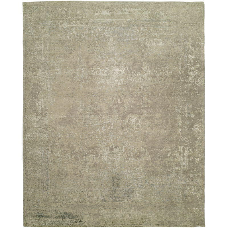 Handmade Shag Wool Area Rug, Rectangle 3' x 5'