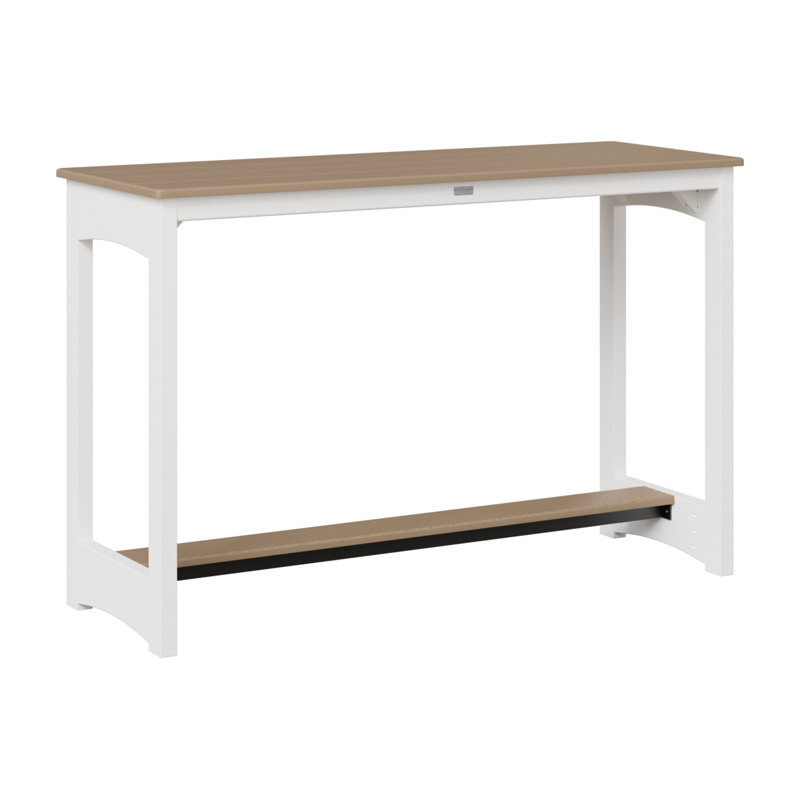 Table de bar Berlin Gardens, H 38,5 po x l 60 po x P 22 po, Bois vieilli