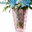 Vases de table en verre rose Pyramid