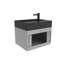 Ensemble de meuble-lavabo simple 24 po avec surface solide Amazon-92647406-92647407-92647408