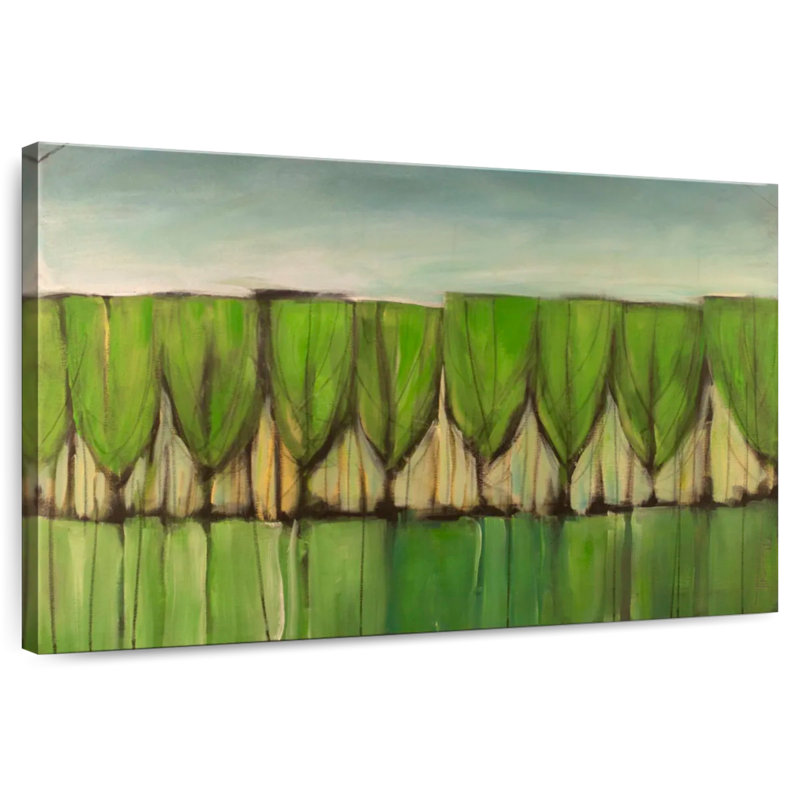 Harnek Wineglass Trees After Rain, 30" H x 45" W