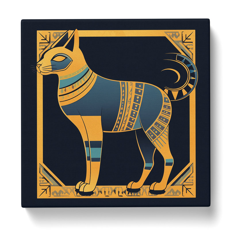 Egyptian Cat Art Deco No.2 - Print
