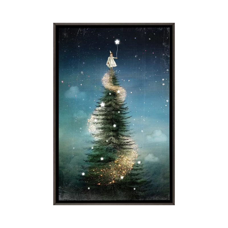 «Royal Sapin» par Catrin Welz-Stein - impression d'art graphique, H 26 po x l 18 po x 1,5 po, Pas de tapis