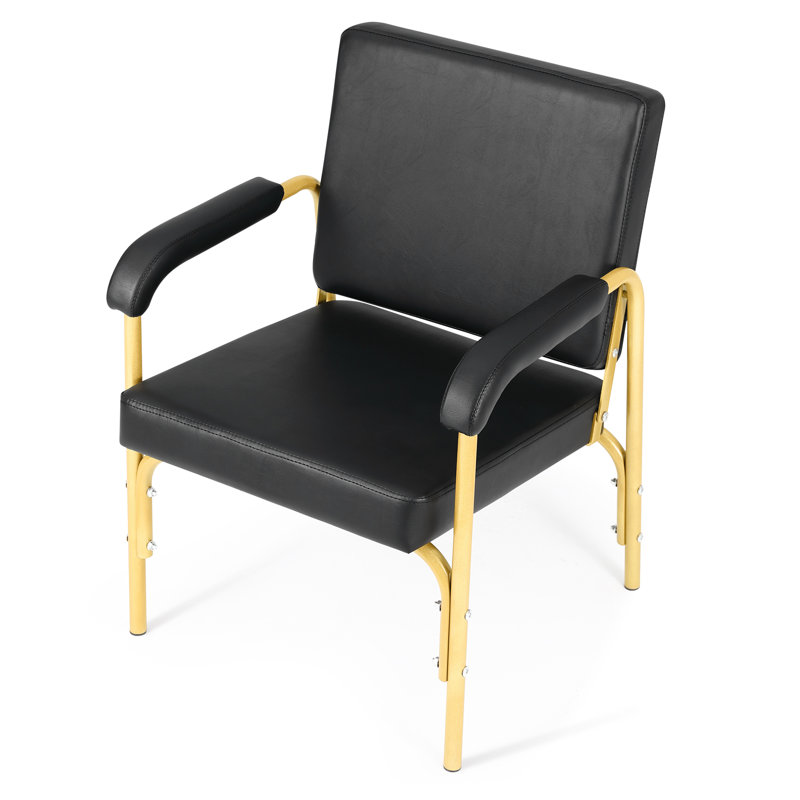 Inbox Zero Shampoo Chair For Salon Fauteuil inclinable Fauteuil de coiffeur, Doré