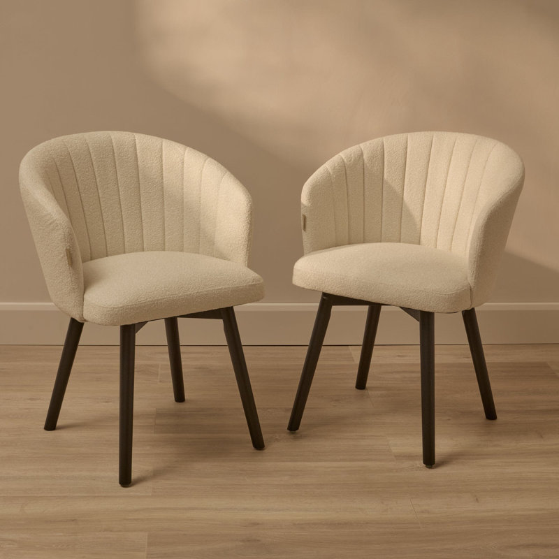 53 H Upholstered Dining Chair, Light Beige