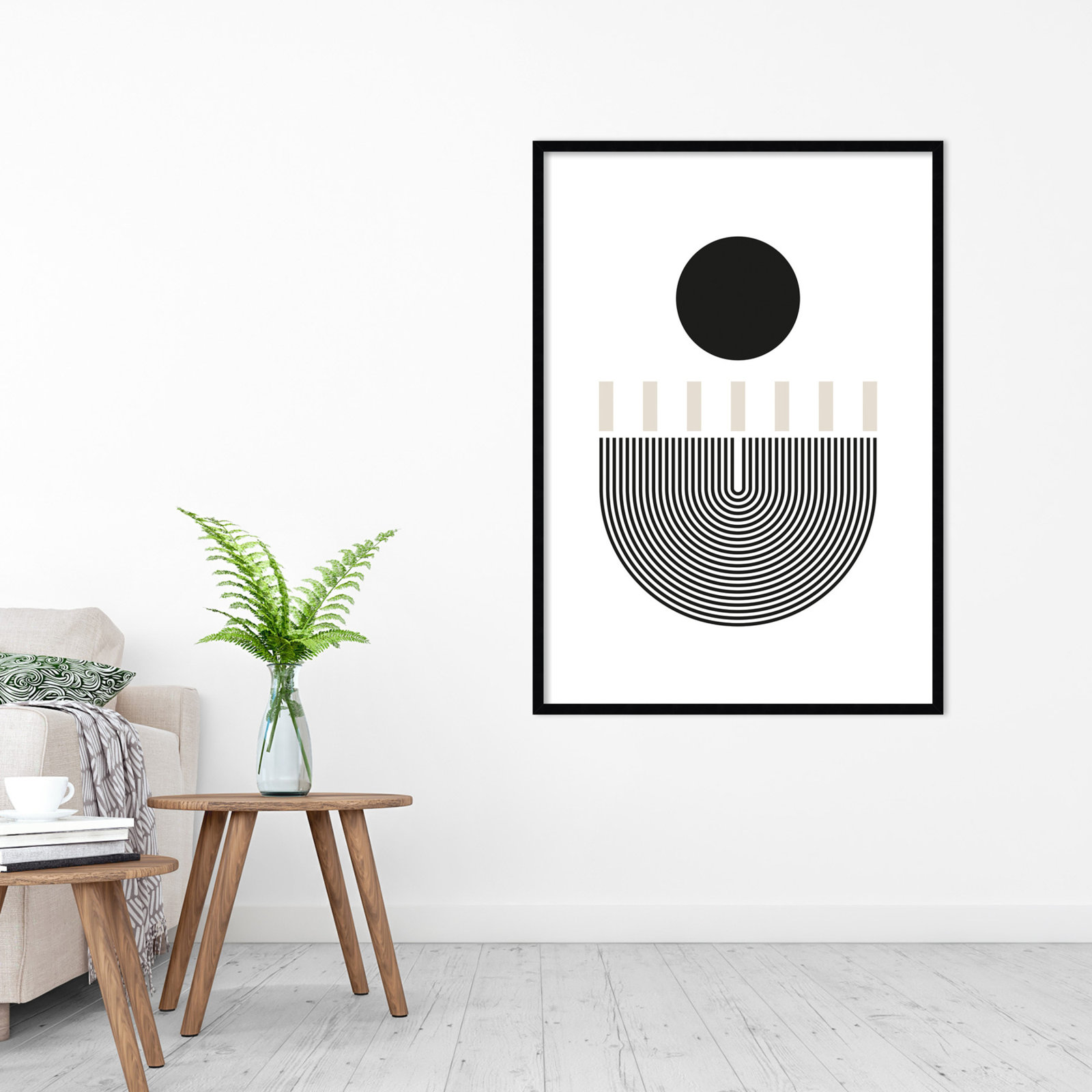 All Rise by Simon West, 42.25" H x 30.25" W x 0.88" D, Black