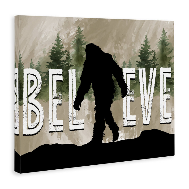 Toile «Believe Rustic Mythical Creature», conception par Nicole DeCamp, H 36 po x l 48 po