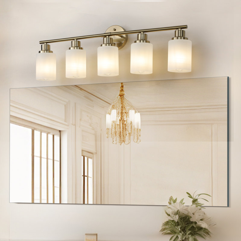 Éclairage pour meuble-lavabo en fer 5 lumières