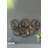 38.5X22x4.2" Seretha Gold Leaf Wall Décor