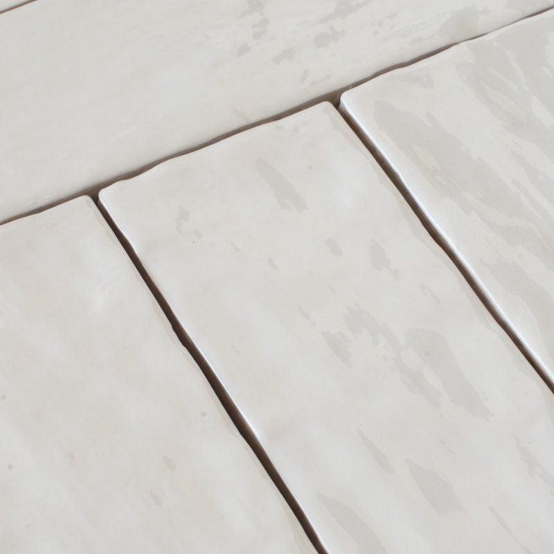 3" x 8" Ceramic Subway Wall Tile, White