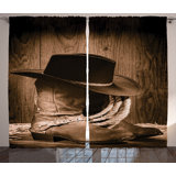Polyester Semi Sheer Curtain Pair