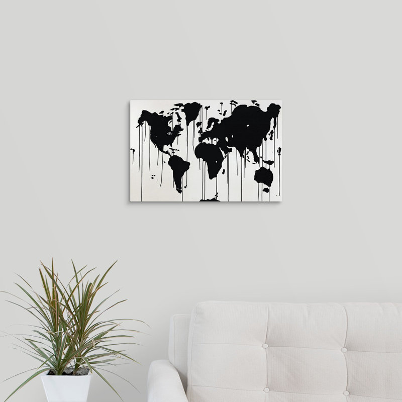 « global chauffant », impression sur toile, Toile tendue, H 12 po x l 18 po x p 1,25 po