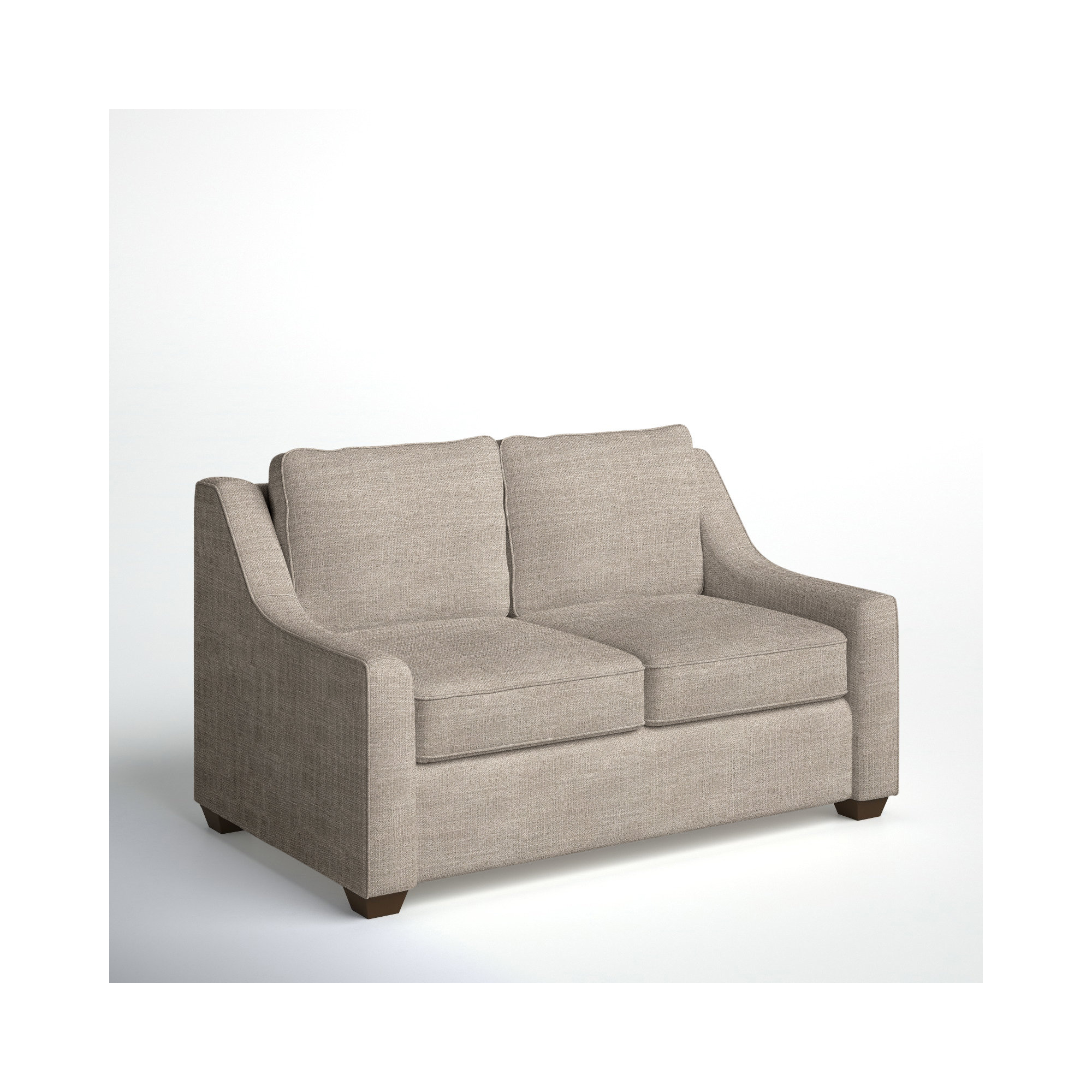 Gemi 56.5'' Upholstered Loveseat, Conversation Ivory