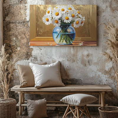 Wall Art Canvas Radiant Daisy Bouquet Elegant Still Life Floral Some Moments Ready To Hang Gallery Wrapped Home Decor Premium Quality