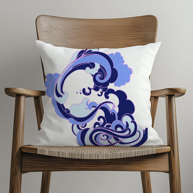 Coussin Volute, Carré 18 po