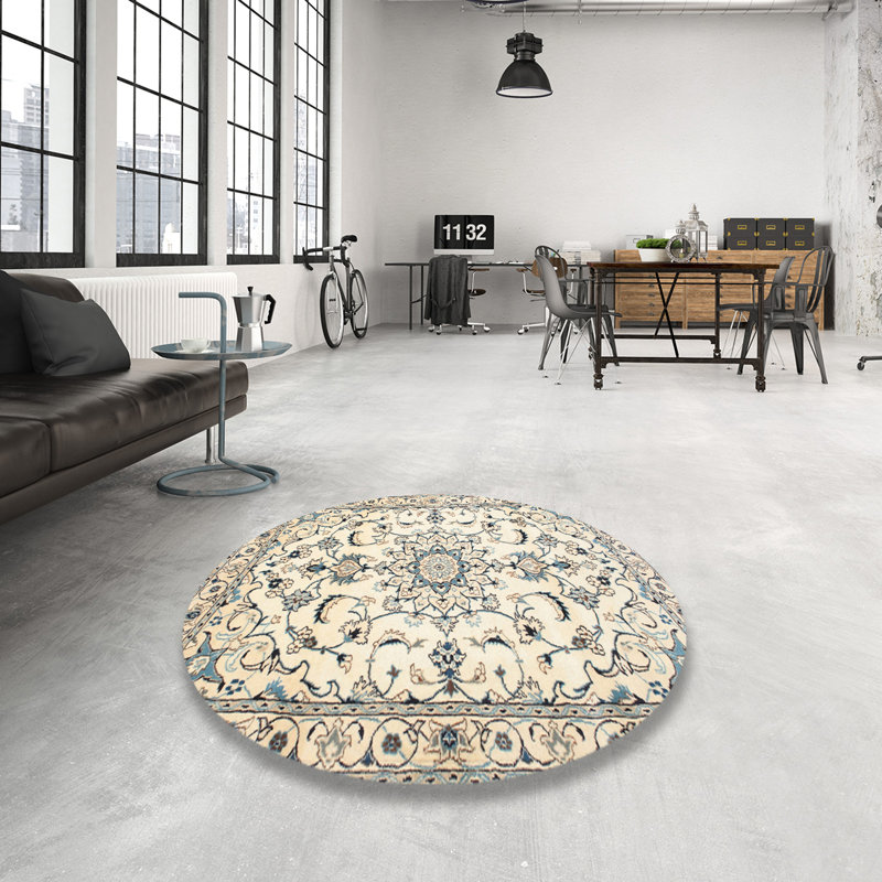 Elly Oriental Indoor Rug, Round 7'