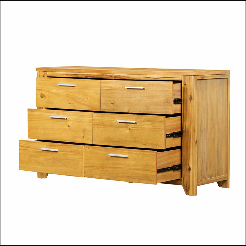 Commode 6 tiroirs 53 x 17 x 31,5 po