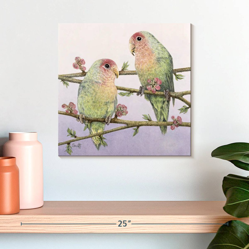Brampt Love Birds, H 16 po x l 16 po