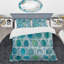 Natural Blue Circle - Ensemble de housse de couette moderne et contemporain - Microfibre de polyester-38757136