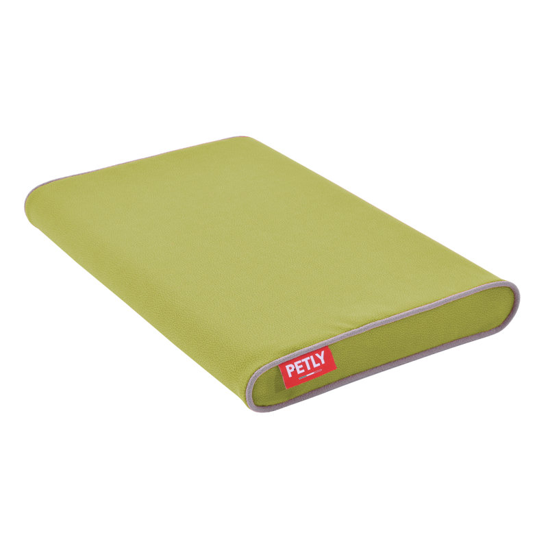 Orthopedic Microfibre Pet Bed, Green, Large (120cm W x 80cm D)