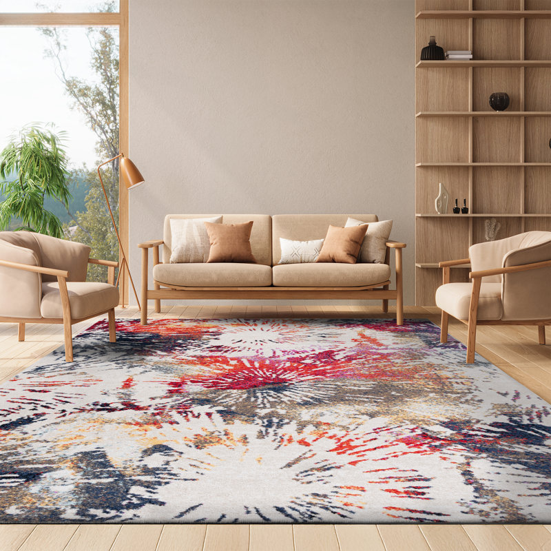 Tapis abstrait Dominck Performance, Rectangle 8 pi x 10 pi