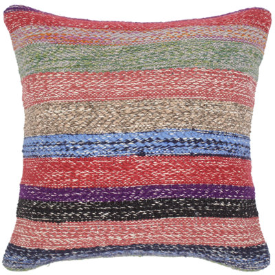 Housse et insert de coussin carré en laine