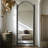 French Vintage Black Arch Full - Length Mirror-169782487