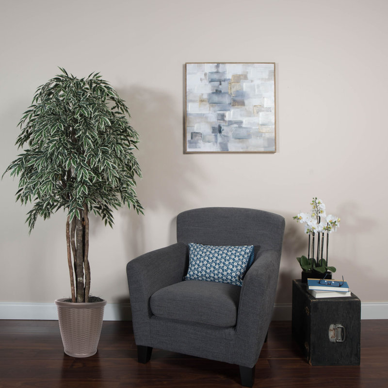 72'' Faux Tree in Pot, Brown