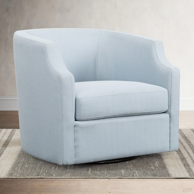 Fauteuil demi-tonneau Isabelle, Bleu clair