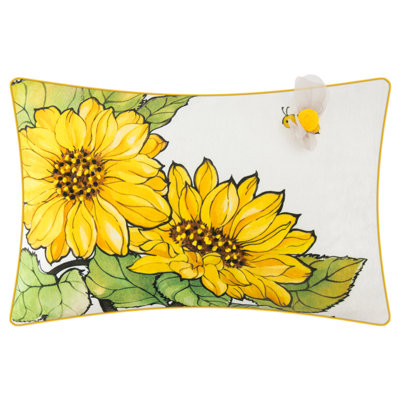 Housse de coussin en tournesol tournesol 14 pi x 20 po