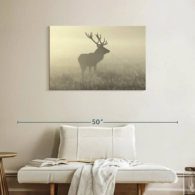 Cerf Crowle Mist, H 24 po x l 36 po