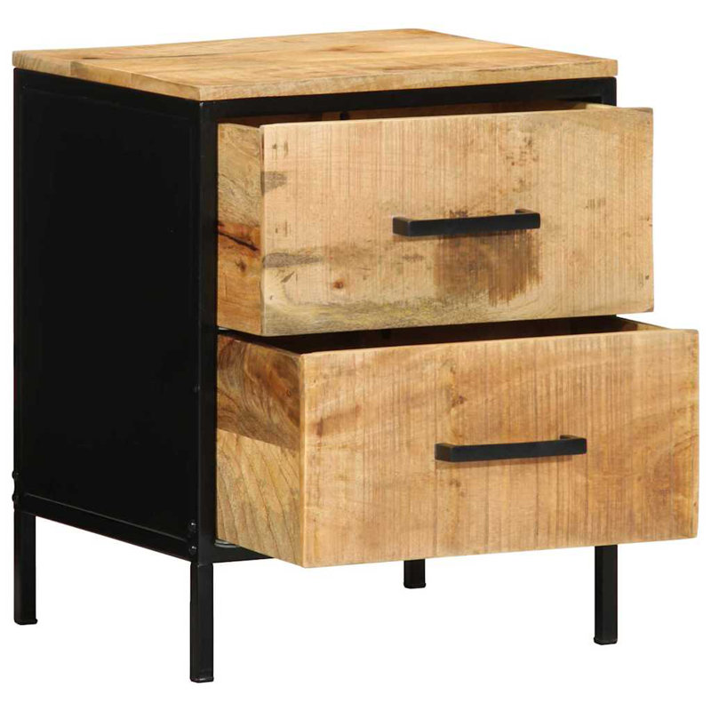 40cm W Solid Wood Bedside Table
