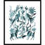 «Otomi Blue» par CATS ET DOTZ, impression sur bois encadrée