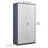 Gray Metal Large-Capacity Wardrobe With Hanging Rod And Compartments, Lockable Closet With Locks & Keys, Steel Construction, Waterproof & Fireproof, Suitable For Bedroom, Living Room And Laundry Room.-936240771