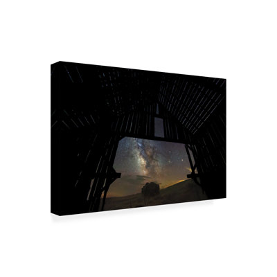 Wrapped Canvas Wall Art - Royce Bair 'Dreamscape Starry Canvas' Wall Art for Living Room, Bedroom, or Office Décor  - 22x32